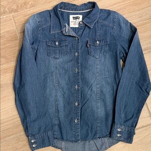 Levi's Girls 12-13 yr Large Classic Blue Jean shirt